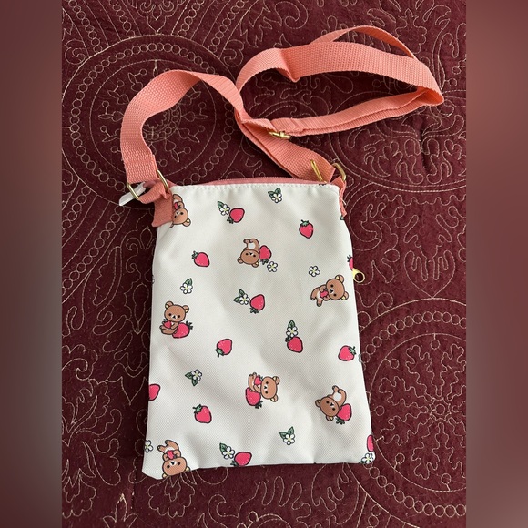 Rilakkuma Strawberry Passport Crossbody Bag - Picture 6 of 7